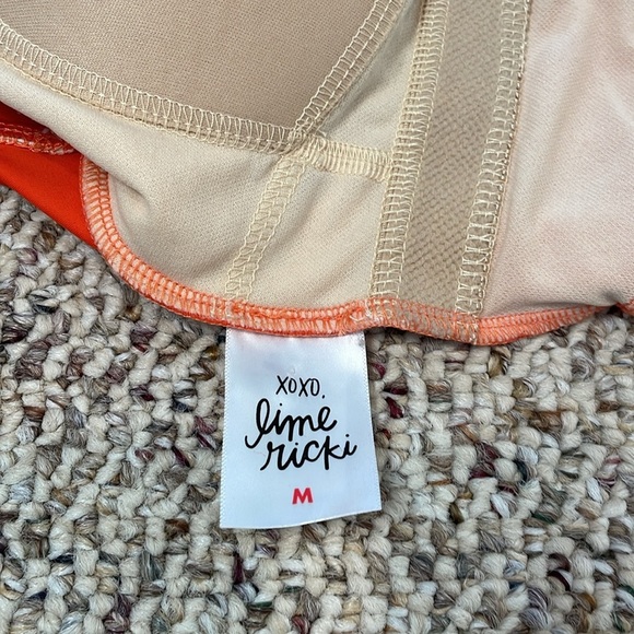 Lime Ricki Brand Women's Orange Flared Tankini Top. EUC - Picture 4 of 9